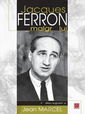 cover image of Jacques Ferron marlgré lui N.E